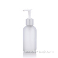 24/410 Gold left right lock pet plastic lotion pump bottle for lotion clear with bamboo lotion